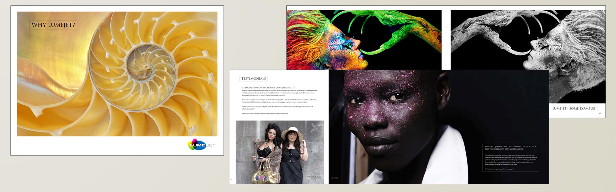 Print spread examples - Lumejet specialist printers