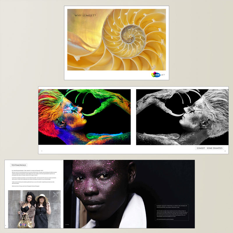 Print spread examples - Lumejet specialist printers